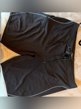 O'Neill Black Athletic Swim/Board Shorts with Reflective Trim